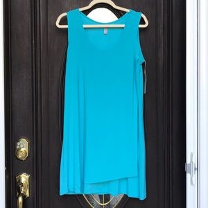 Last Tango dress with front asymmetrical overlay